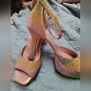 Mix No. 6 Multicolor Rhinestone Heels